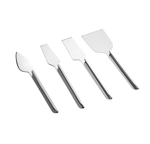 Stainless steel cheese kinfes - Couteaux fromage acier (4pcs)